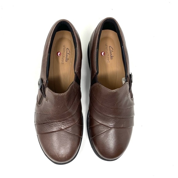 Clarks Un.Adorn loop dark brown leather shoes - Picture 6 of 10